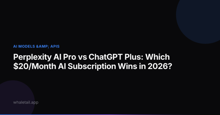 Perplexity AI Pro vs ChatGPT Plus: Which $20/Month AI Subscription Wins in 2026? ⏱️ 19 min read