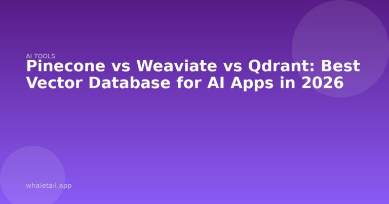 Pinecone vs Weaviate vs Qdrant: Best Vector Database for AI Apps in 2026 ⏱️ 10 min read