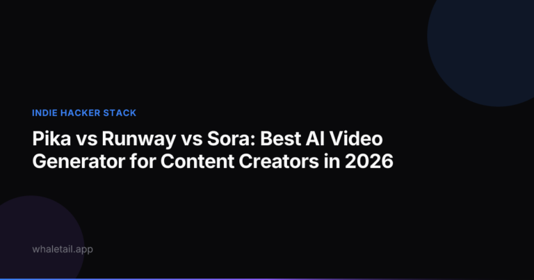 Pika vs Runway vs Sora: Best AI Video Generator for Content Creators in 2026 ⏱️ 21 min read
